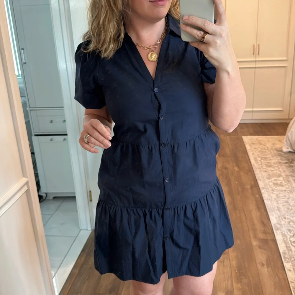 Brochu Walker Navy Dress Size Medium - Picture 1 of 4